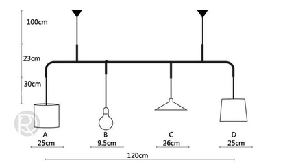 Montes Pendant light